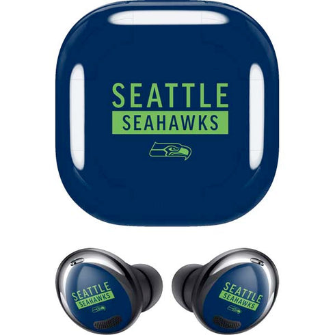 NFL Seattle Seahawks Blue Performance Series Galaxy Buds Pro Skin
