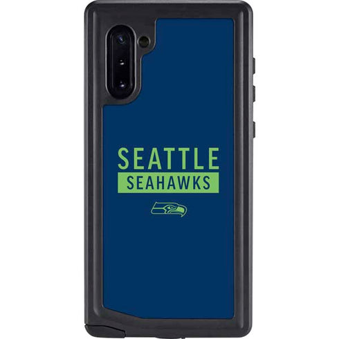 NFL Seattle Seahawks Blue Performance Series Galaxy Note 10 Waterproof Case