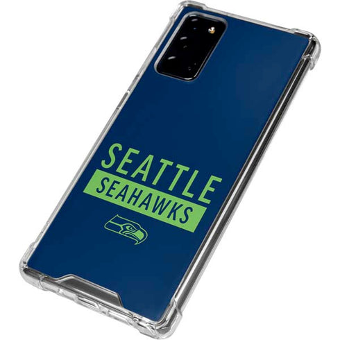 NFL Seattle Seahawks Blue Performance Series Galaxy Note20 5G Clear Case