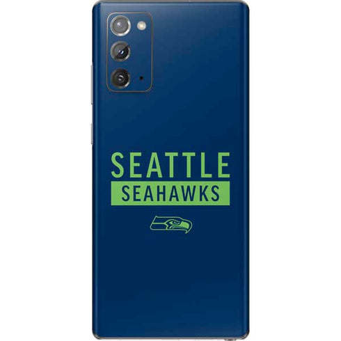 NFL Seattle Seahawks Blue Performance Series Galaxy Note20 5G Skin
