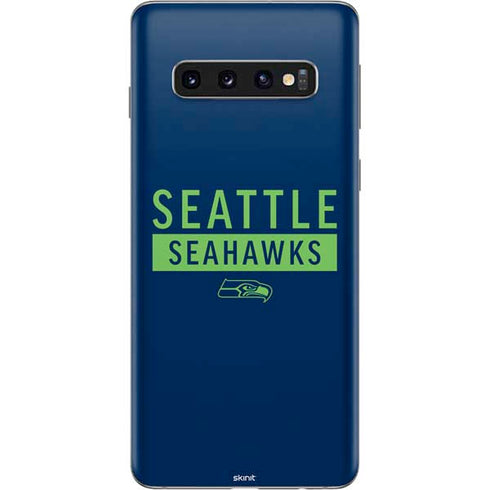 NFL Seattle Seahawks Blue Performance Series Galaxy S10 Skin