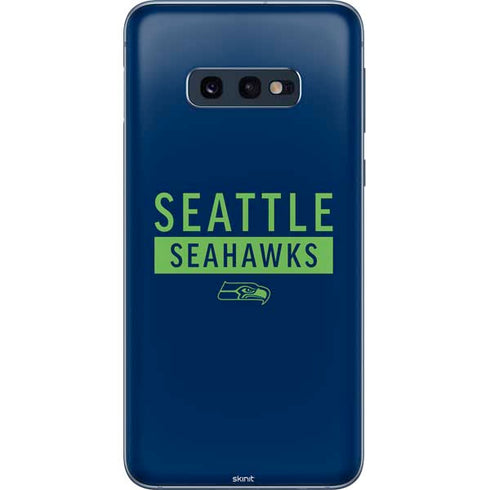 NFL Seattle Seahawks Blue Performance Series Galaxy S10e Skin