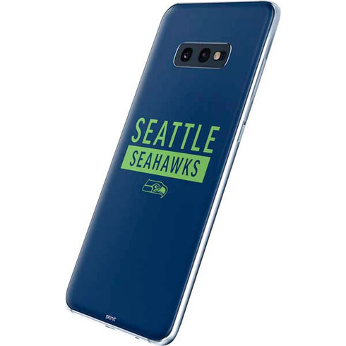 NFL Seattle Seahawks Blue Performance Series Galaxy S10e Skin
