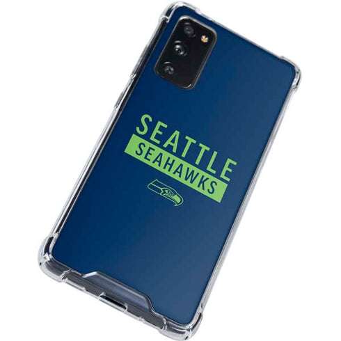 NFL Seattle Seahawks Blue Performance Series Galaxy S20 FE Clear Case