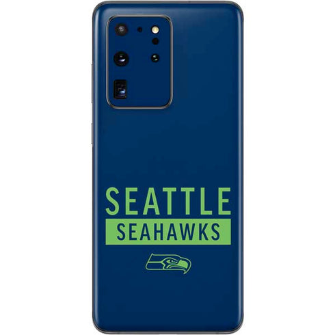 NFL Seattle Seahawks Blue Performance Series Galaxy S20 Ultra 5G Skin