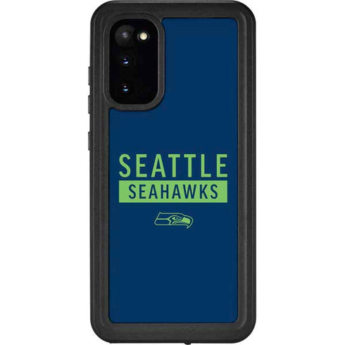 NFL Seattle Seahawks Blue Performance Series Galaxy S20 Waterproof Case