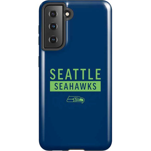 NFL Seattle Seahawks Blue Performance Series Galaxy S21 5G Pro Case
