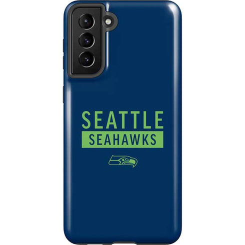 NFL Seattle Seahawks Blue Performance Series Galaxy S21 FE Pro Case