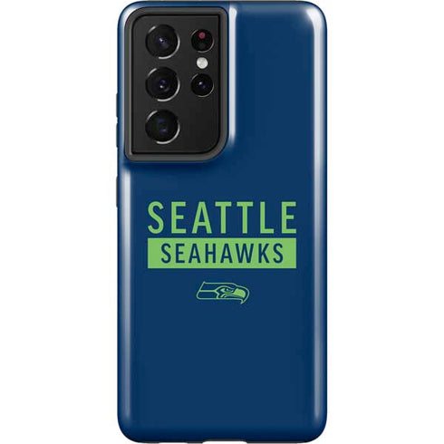 NFL Seattle Seahawks Blue Performance Series Galaxy S21 Ultra 5G Pro Case