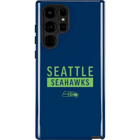 NFL Seattle Seahawks Blue Performance Series Galaxy S22 Ultra Pro Case