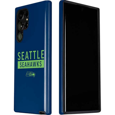 NFL Seattle Seahawks Blue Performance Series Galaxy S22 Ultra Pro Case