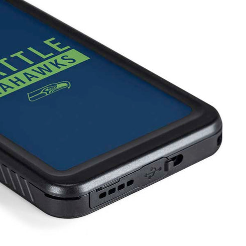 NFL Seattle Seahawks Blue Performance Series Galaxy S23 Waterproof Case