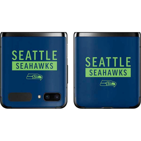 NFL Seattle Seahawks Blue Performance Series Galaxy Z Flip Skin
