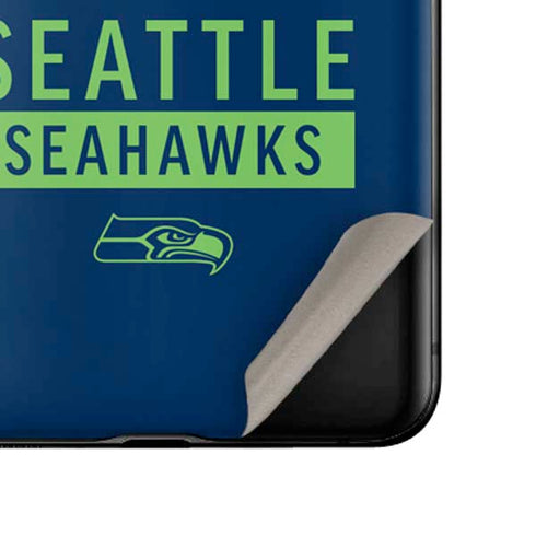 NFL Seattle Seahawks Blue Performance Series Galaxy Z Flip Skin