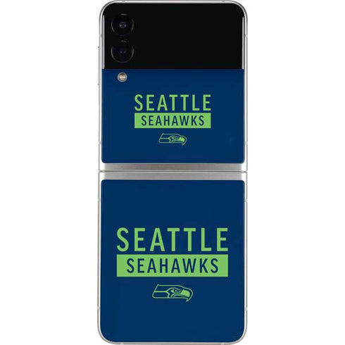 NFL Seattle Seahawks Blue Performance Series Galaxy Z Flip3 5G Skin