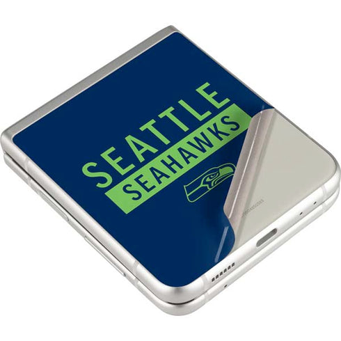 NFL Seattle Seahawks Blue Performance Series Galaxy Z Flip3 5G Skin
