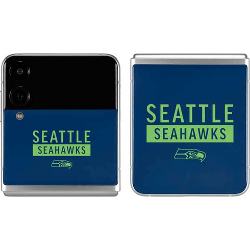 NFL Seattle Seahawks Blue Performance Series Galaxy Z Flip4 5G Skin
