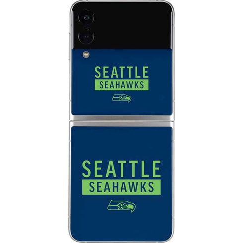 NFL Seattle Seahawks Blue Performance Series Galaxy Z Flip4 5G Skin