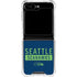 NFL Seattle Seahawks Blue Performance Series Galaxy Z Flip5 5G Clear Case