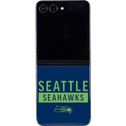 NFL Seattle Seahawks Blue Performance Series Galaxy Z Flip5 5G Skin