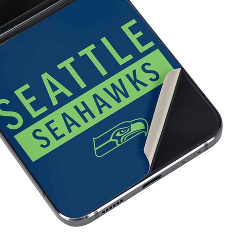 NFL Seattle Seahawks Blue Performance Series Galaxy Z Flip5 5G Skin