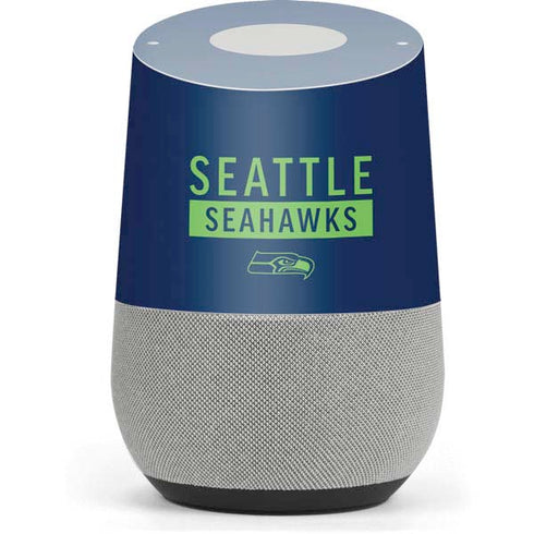 NFL Seattle Seahawks Blue Performance Series Google Home Skin