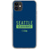 NFL Seattle Seahawks Blue Performance Series iPhone 11 Clear Case