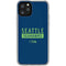 NFL Seattle Seahawks Blue Performance Series iPhone 11 Pro Clear Case