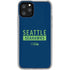 NFL Seattle Seahawks Blue Performance Series iPhone 11 Pro Clear Case