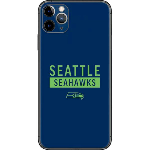 NFL Seattle Seahawks Blue Performance Series iPhone 11 Pro Max Skin