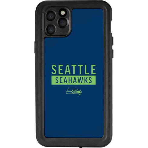 NFL Seattle Seahawks Blue Performance Series iPhone 11 Pro Max Waterproof Case