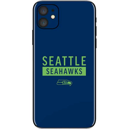 NFL Seattle Seahawks Blue Performance Series iPhone 11 Skin