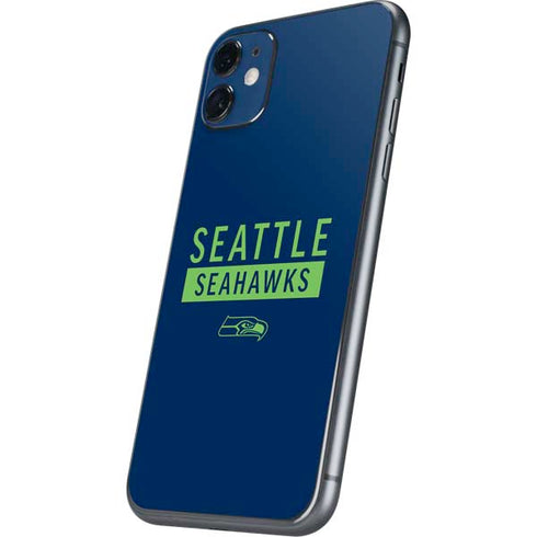 NFL Seattle Seahawks Blue Performance Series iPhone 11 Skin