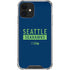 NFL Seattle Seahawks Blue Performance Series iPhone 12 Clear Case