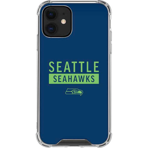 NFL Seattle Seahawks Blue Performance Series iPhone 12 Mini Clear Case