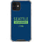 NFL Seattle Seahawks Blue Performance Series iPhone 12 Mini Clear Case