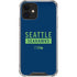 NFL Seattle Seahawks Blue Performance Series iPhone 12 Mini Clear Case
