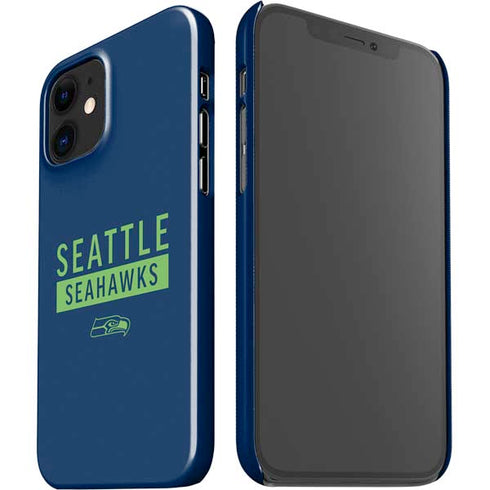 NFL Seattle Seahawks Blue Performance Series iPhone 12 Mini Lite Case