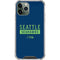 NFL Seattle Seahawks Blue Performance Series iPhone 12 Pro Clear Case
