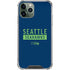 NFL Seattle Seahawks Blue Performance Series iPhone 12 Pro Clear Case