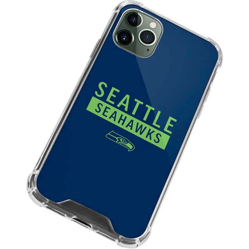 NFL Seattle Seahawks Blue Performance Series iPhone 12 Pro Clear Case