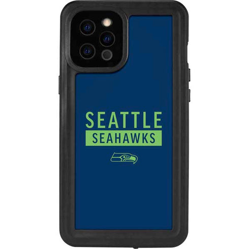 NFL Seattle Seahawks Blue Performance Series iPhone 12 Pro Max Waterproof Case