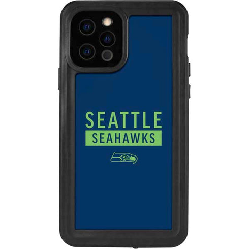 NFL Seattle Seahawks Blue Performance Series iPhone 12 Pro Waterproof Case