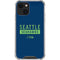NFL Seattle Seahawks Blue Performance Series iPhone 13 Clear Case