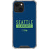 NFL Seattle Seahawks Blue Performance Series iPhone 13 Mini Clear Case