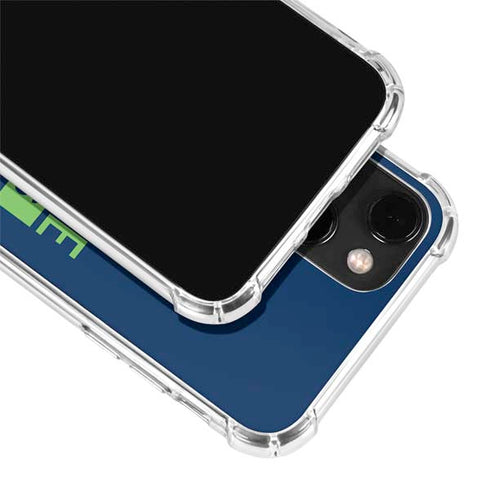 NFL Seattle Seahawks Blue Performance Series iPhone 13 Mini Clear Case