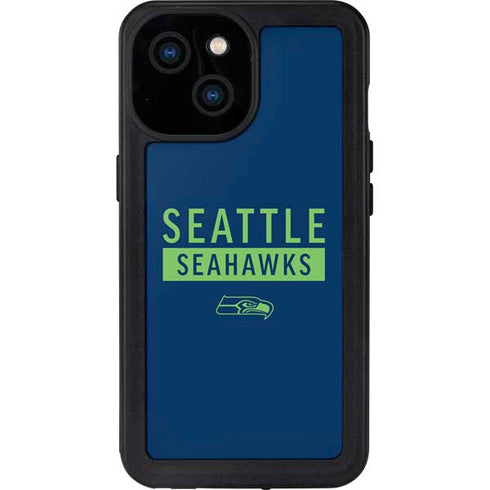 NFL Seattle Seahawks Blue Performance Series iPhone 13 Mini Waterproof Case