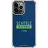 NFL Seattle Seahawks Blue Performance Series iPhone 13 Pro Max Clear Case