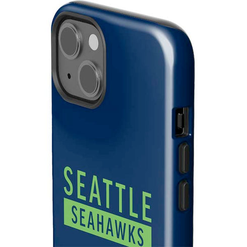 NFL Seattle Seahawks Blue Performance Series iPhone 15 Plus Impact Case