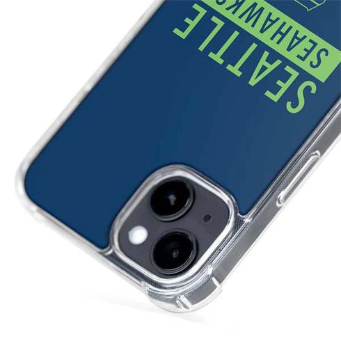 NFL Seattle Seahawks Blue Performance Series iPhone 15 Plus MagSafe Case